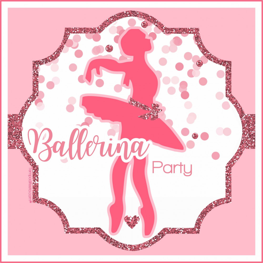 Ballerina party kit digitale