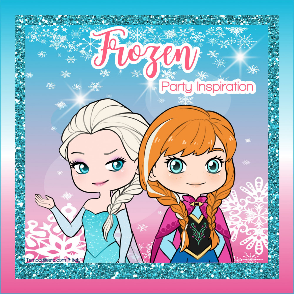 Set Gadget Festa Disegno e Colori Personalizzati a Tema Frozen – Smart Print