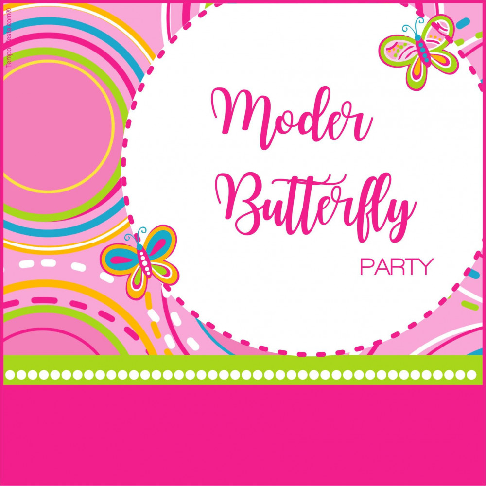 Modern Butterfly digital party