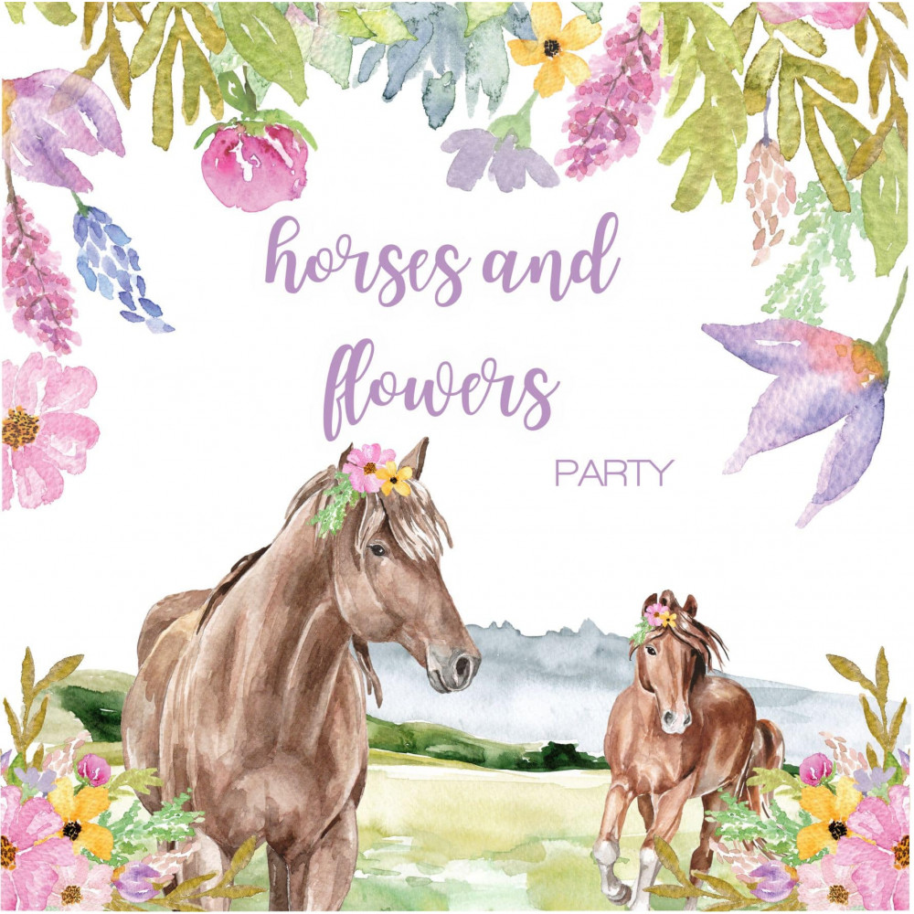 Horses and Flowers digital party