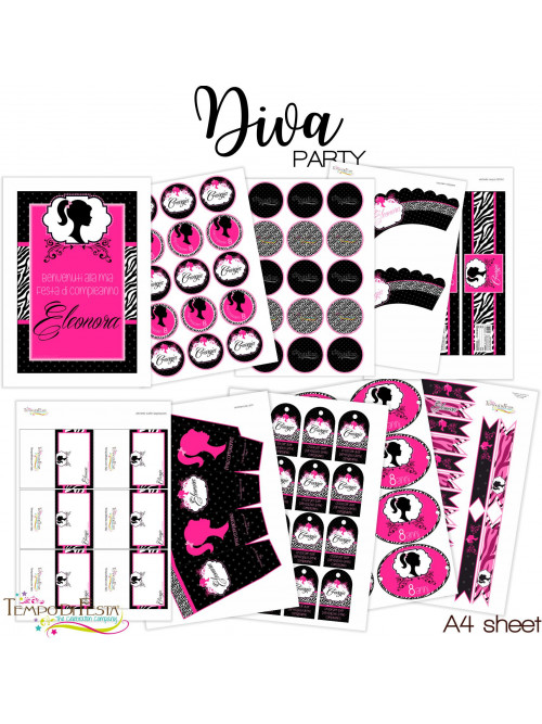 diva party printable