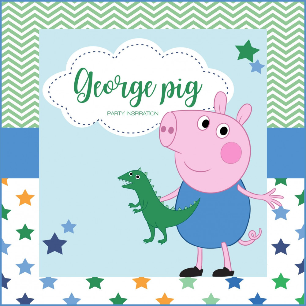 George Pig party kit digitale