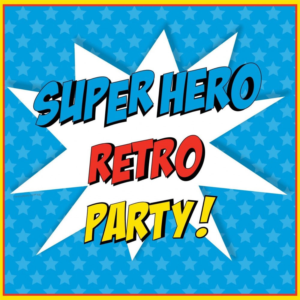 Supereroe retro Party Kit