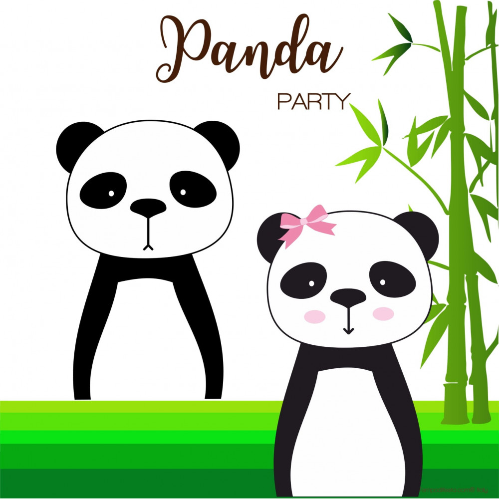 Panda party kit digitale