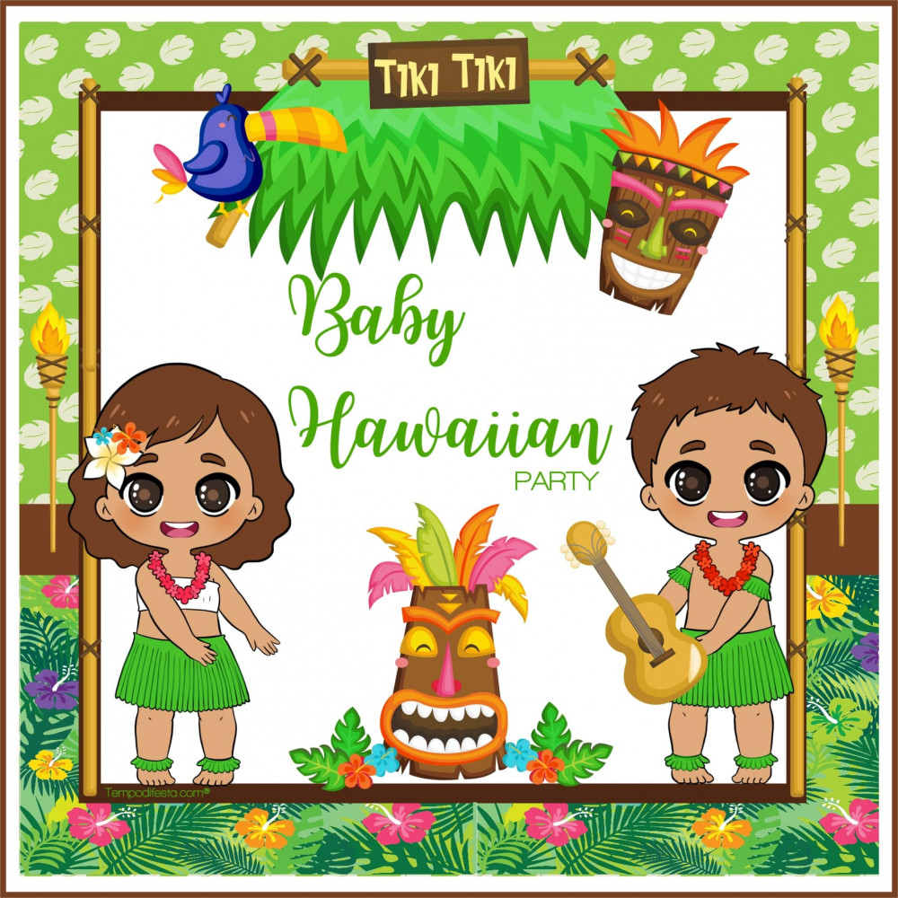 Baby Hawaiian digital party