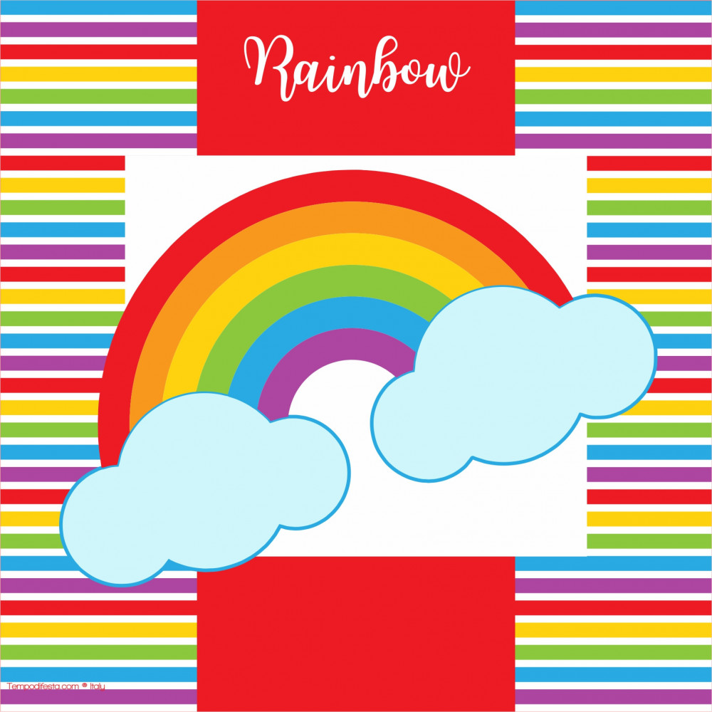 Arcobaleno party kit digitale