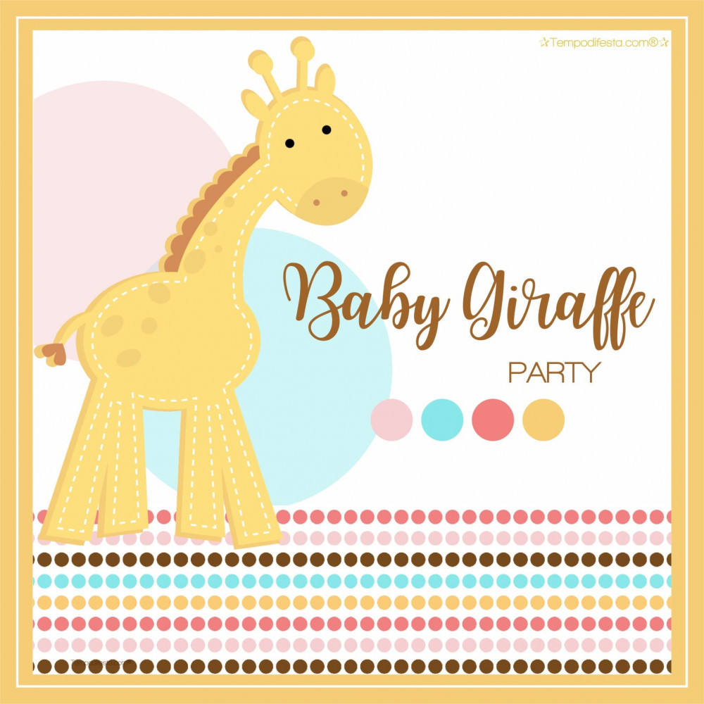 BABY GIRAFFE CUSTOMIZED BABY SHOWER PARTY