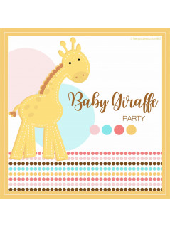 BABY GIRAFFE CUSTOMIZED BABY SHOWER PARTY