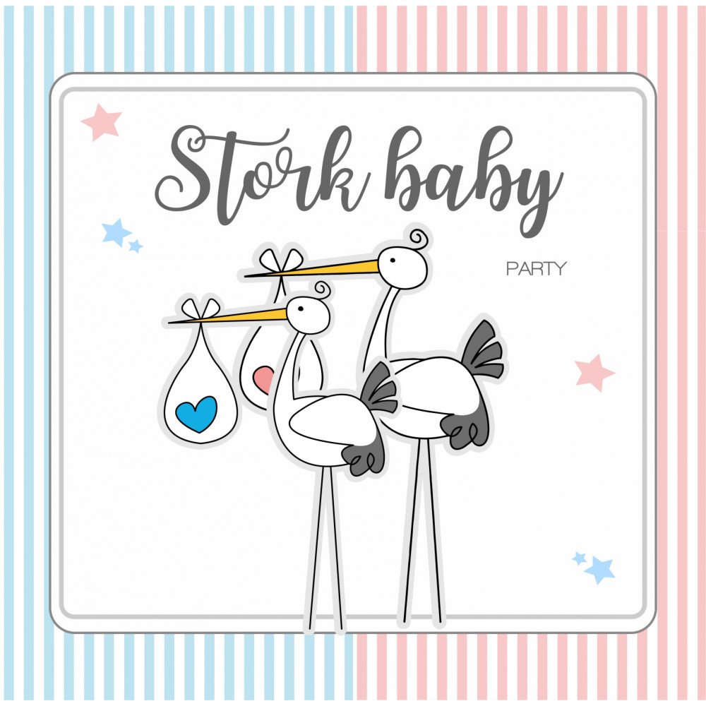 Stork Baby Shower digital...