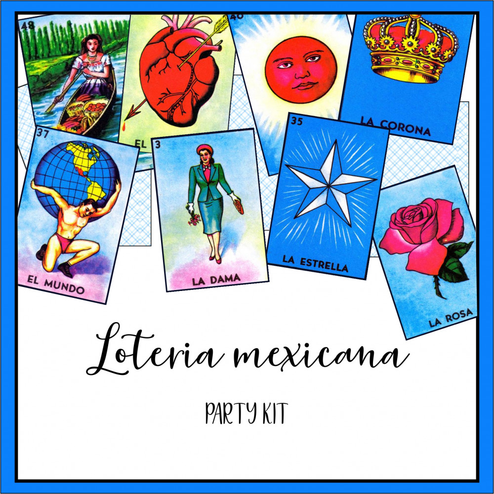 Loteria Mexicana party kit...