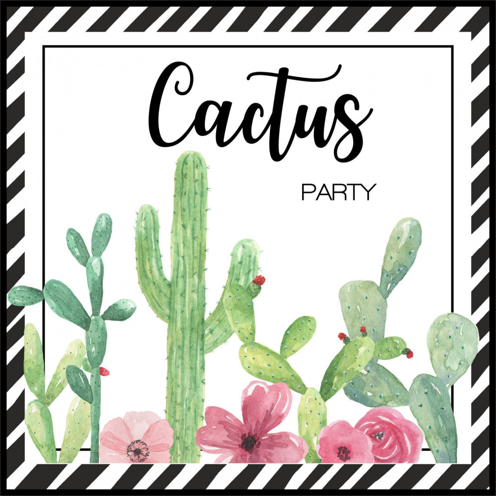 Cactus party kit digitale