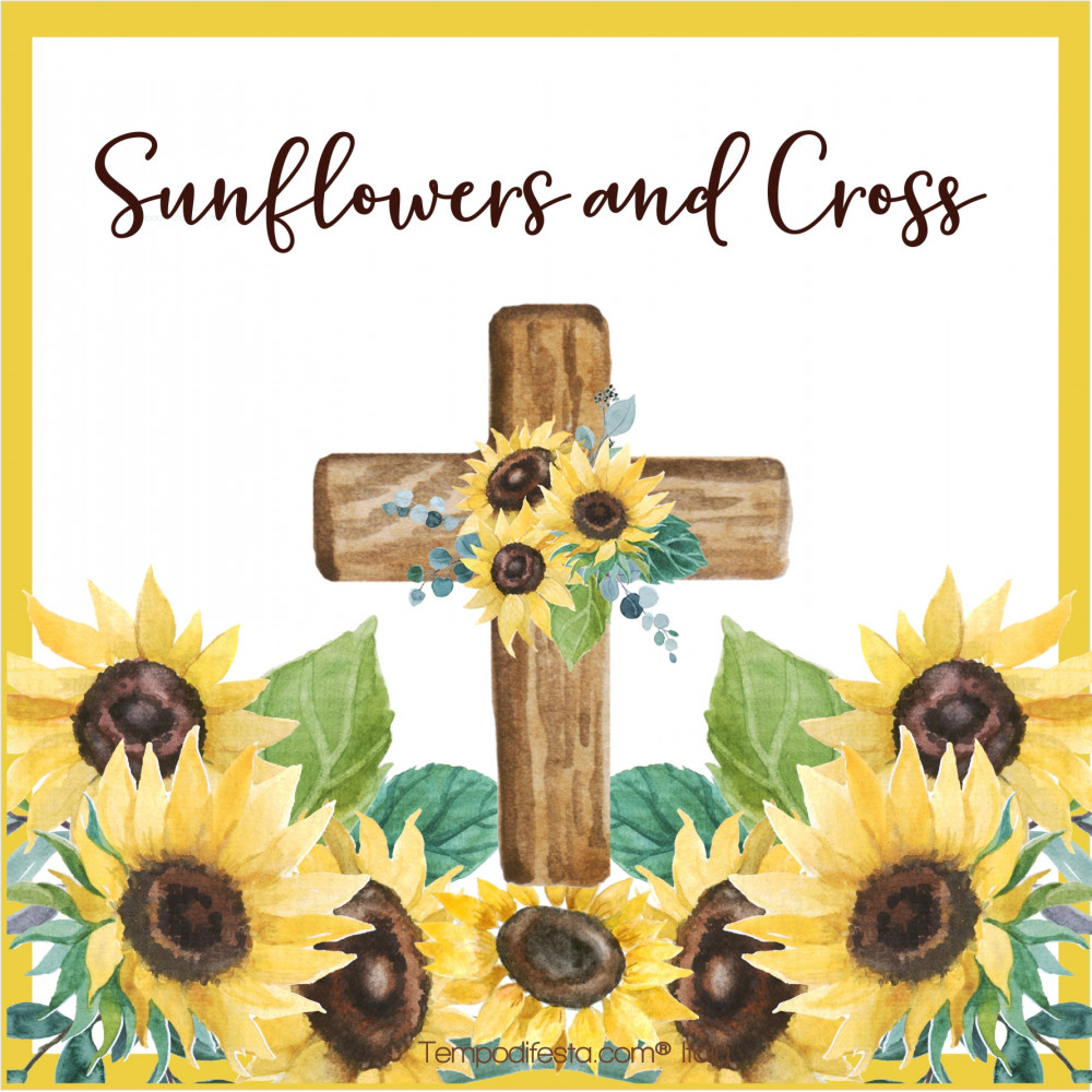 Sunflower and Cross digital...