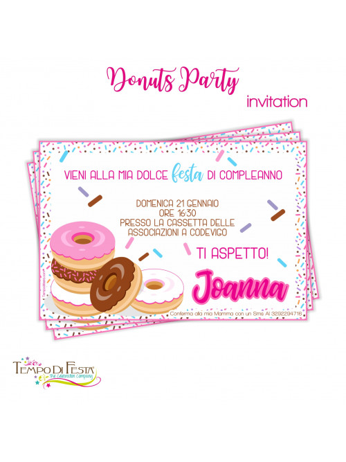 DONUTS PARTY INVITAZIONI