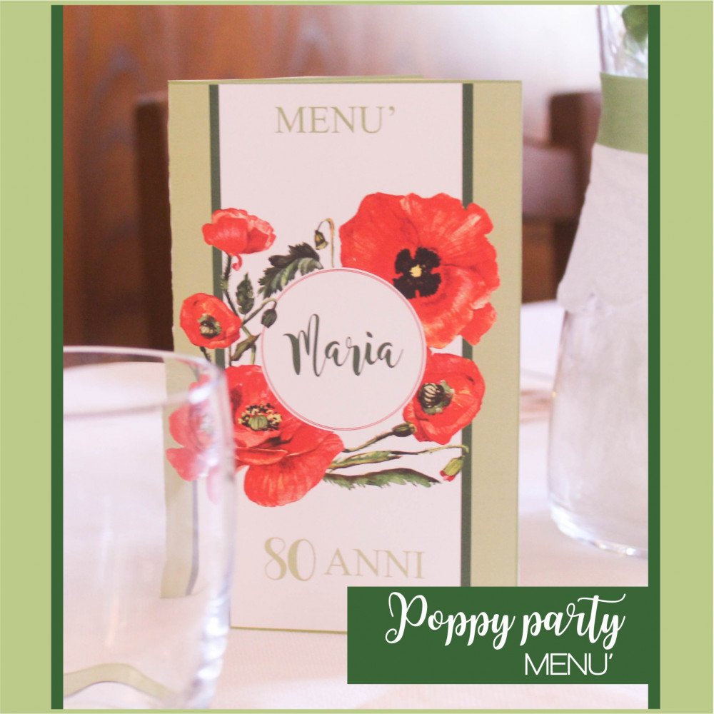 Papaveri menu Party Kit
