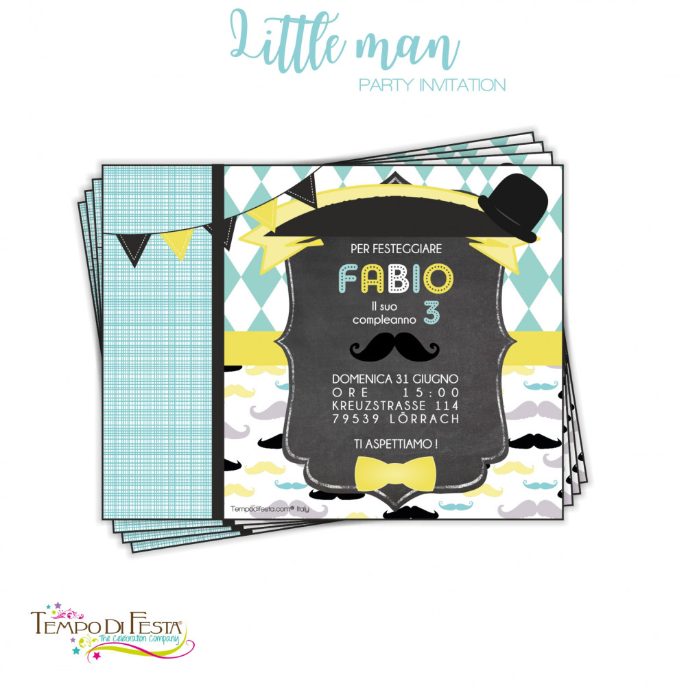 little man inviti personalizzati little man inviti personalizzati