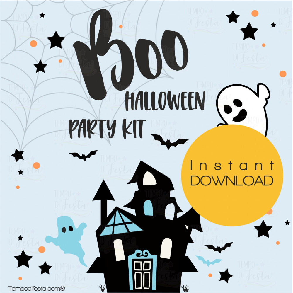 Boo Halloween party kit Blu...
