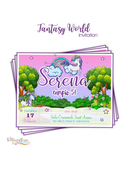 FANTASTIC WORLD PARTY INVITATIONS