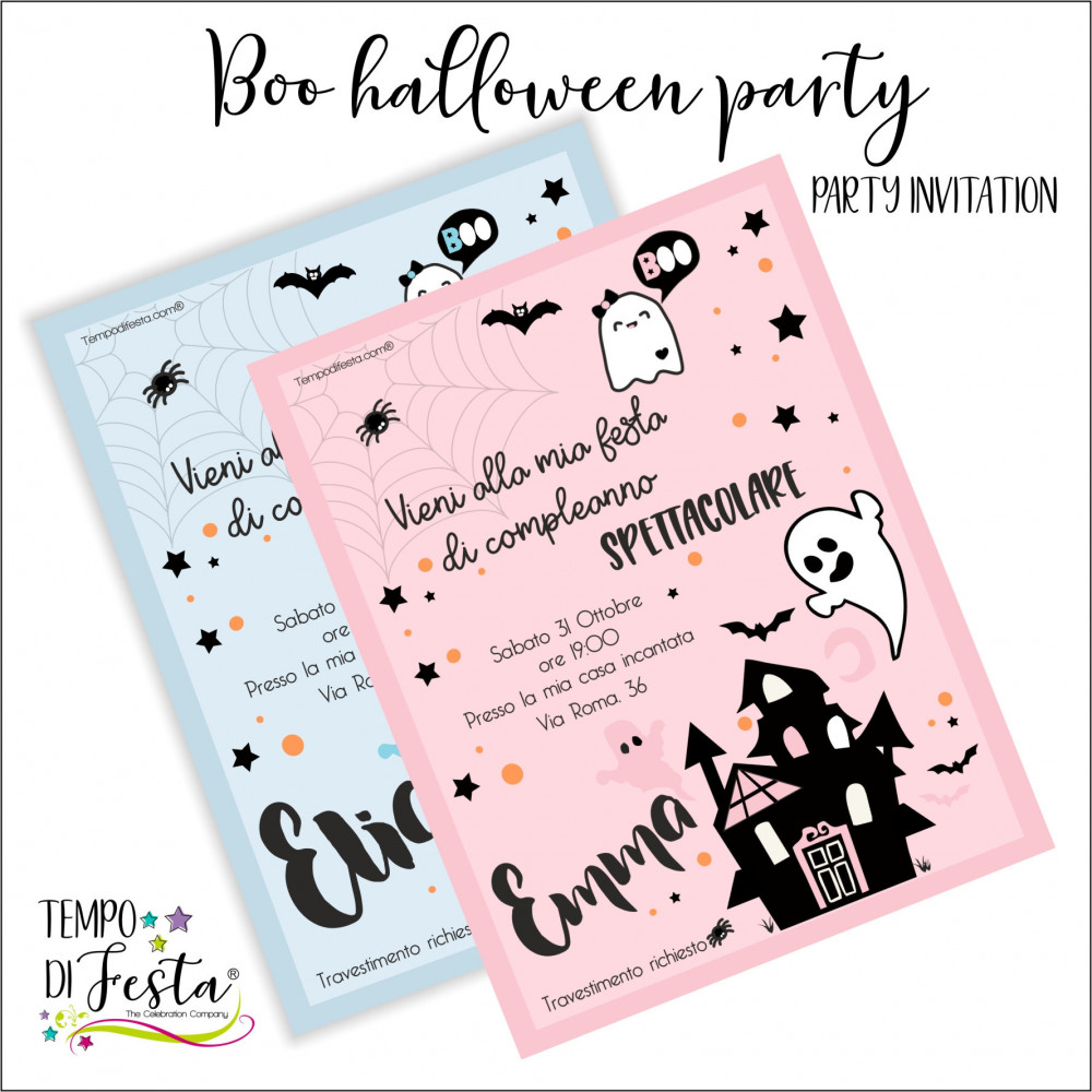Boo! Inviti per halloween