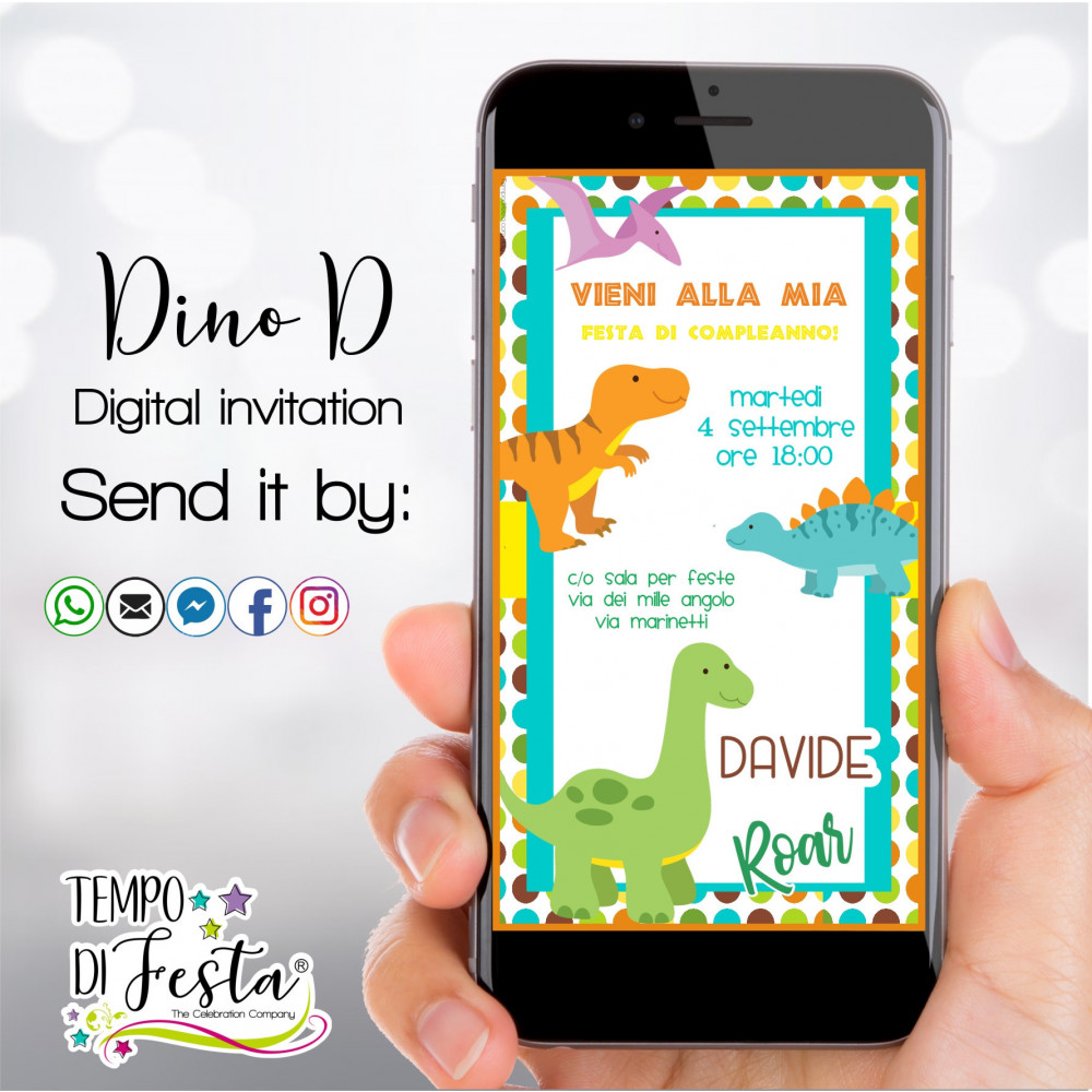 Dino D Invitación digital...