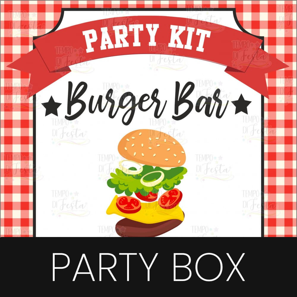 Burger Bar Theme Party Box