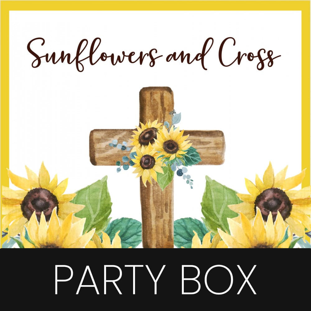 SUNFLOWER AND CROSS Party Box