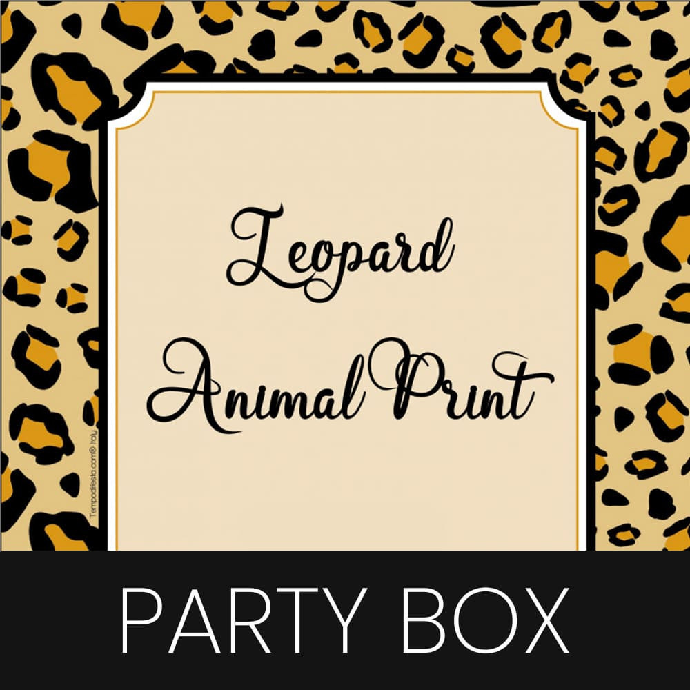 Leopardo festa personalizzata