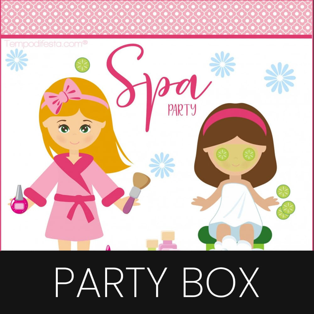 Spa party themed party box