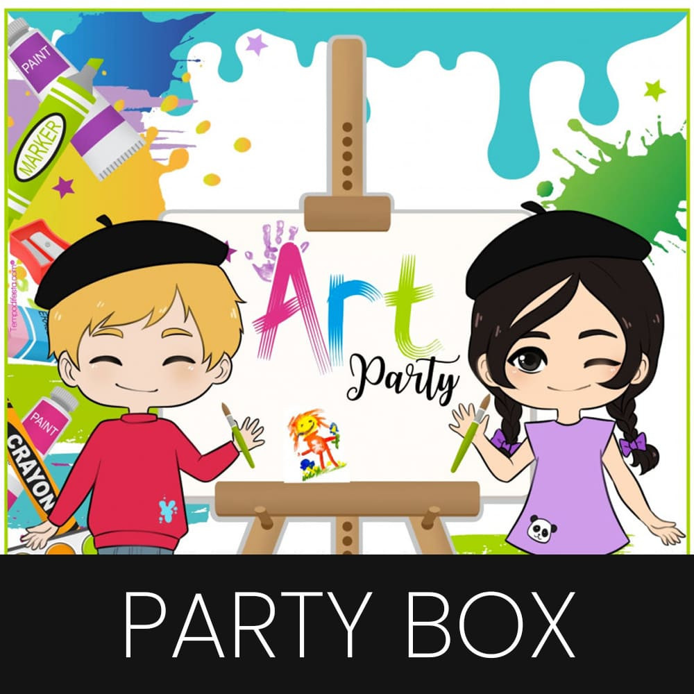 Art themed customized party