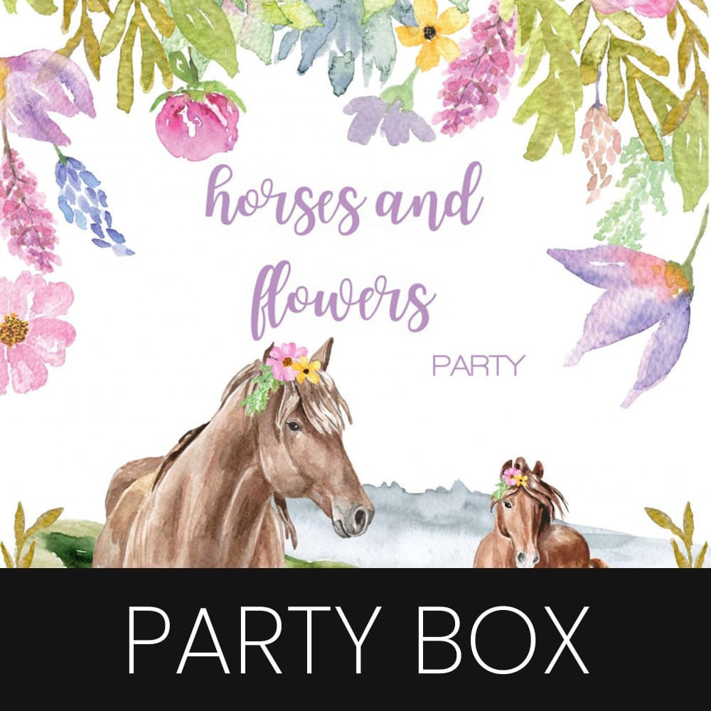 HORSES AND FLOWERS Party Box