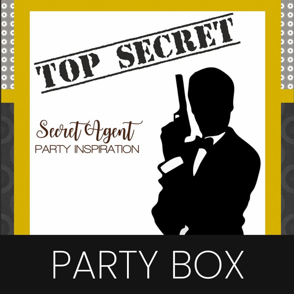 Secret Agent customized party