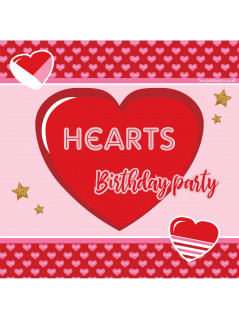 Hearts birthday party kit