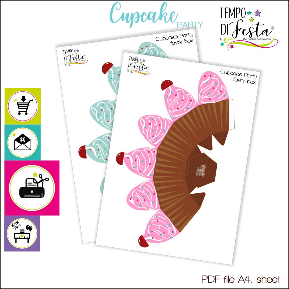 Cupcake Scatoline regalo da stampare