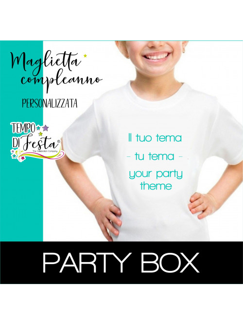 Maglietta Compleanno Personalizzata A Tema box