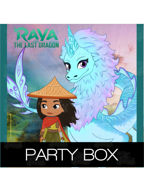 Raya y el ultimo dragon fiesta personalizada Party box