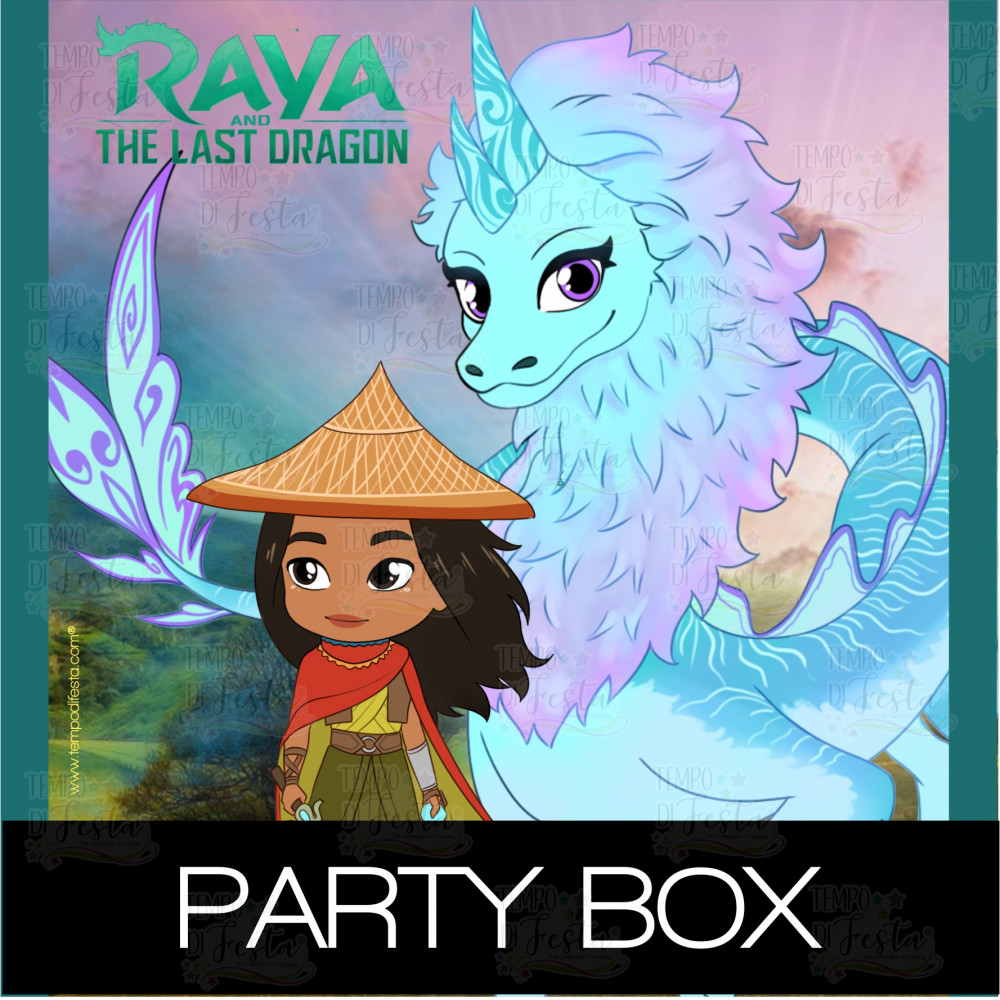 Raya y el ultimo dragon fiesta personalizada Party box