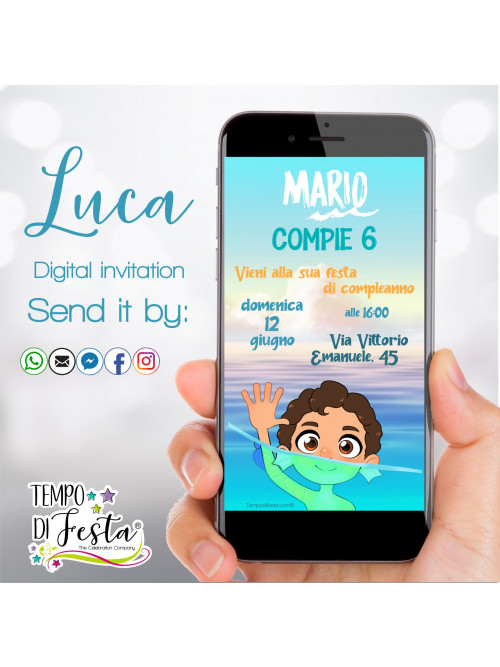 Luca, invitacion digital para WhatsApp.