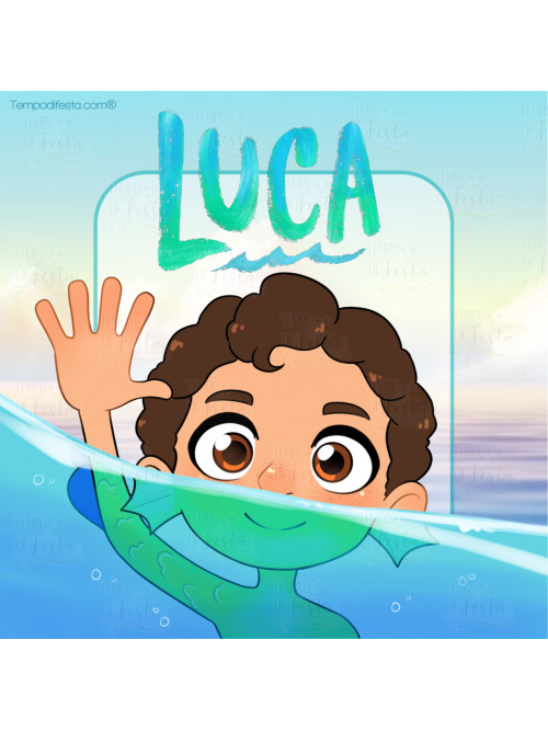 Luca disney pixar, kit de fiesta digital.