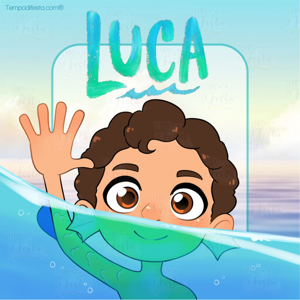 Luca disney pixar party kit digitale