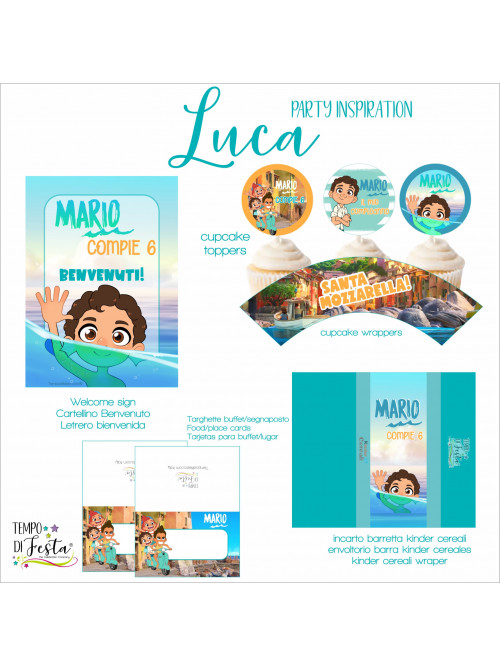 Luca disney pixar party kit digitale