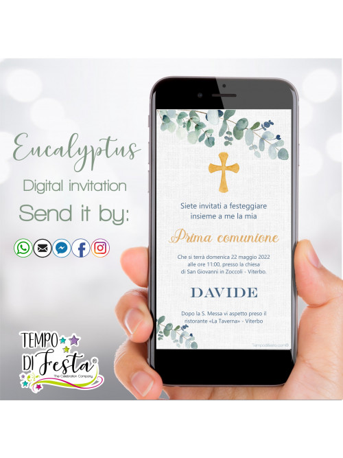 Eucalyptus, Digital invitation for WhatsApp.