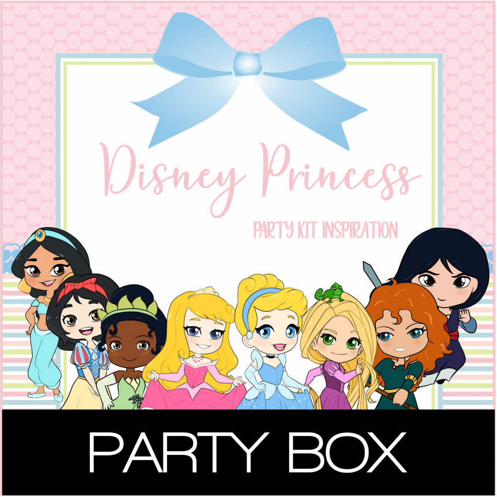 Princesas Disney, fiesta personalizada Party box