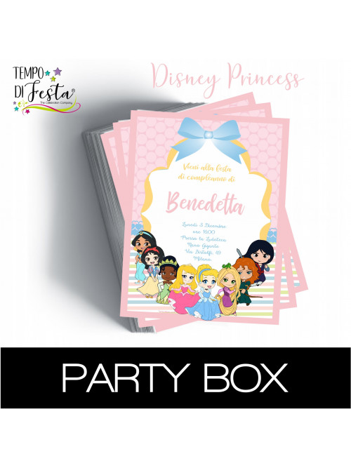 Disney Princesses invitations in a box