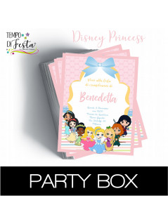 Princesas Disney invitaciones en papel