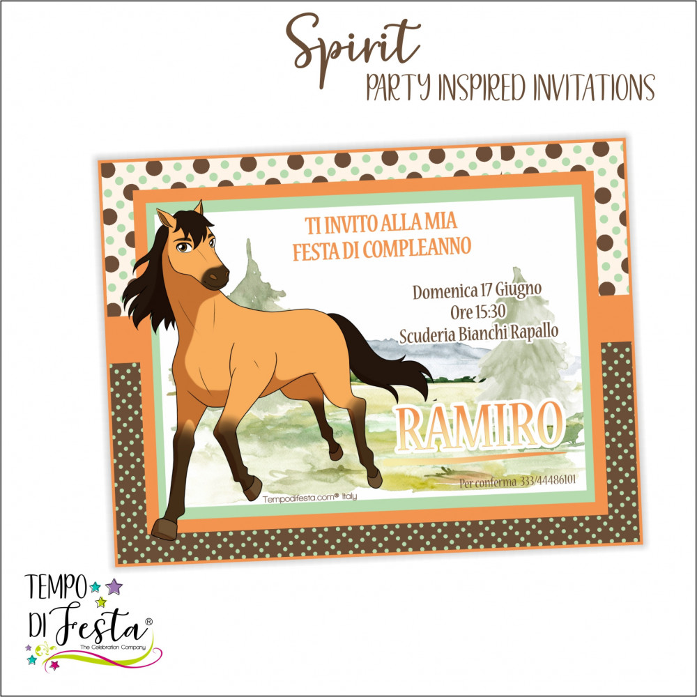 Spirit printable invitations