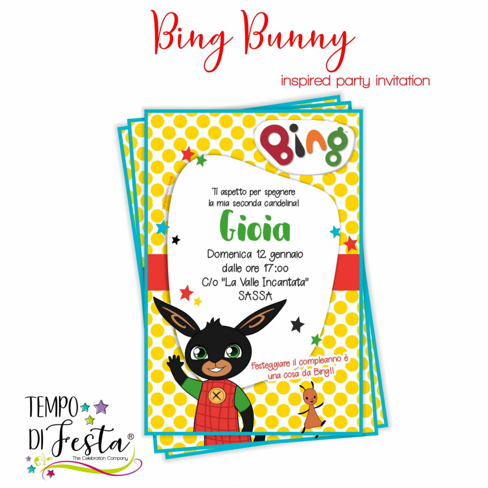 Kit Festa Bing Compleanno Bambini per 8 invitati