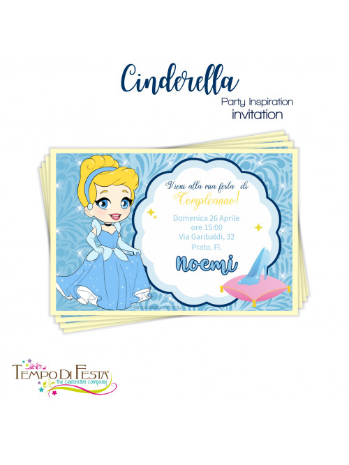 Invitaciones inspiradas en Cenicienta