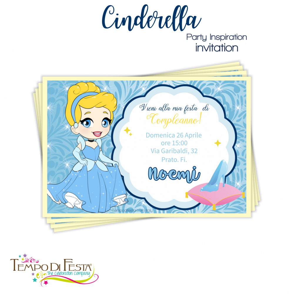 Invitaciones inspiradas en Cenicienta