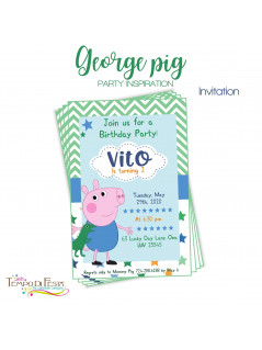 INVITI DI COMPLEANNO GEORGE PIG