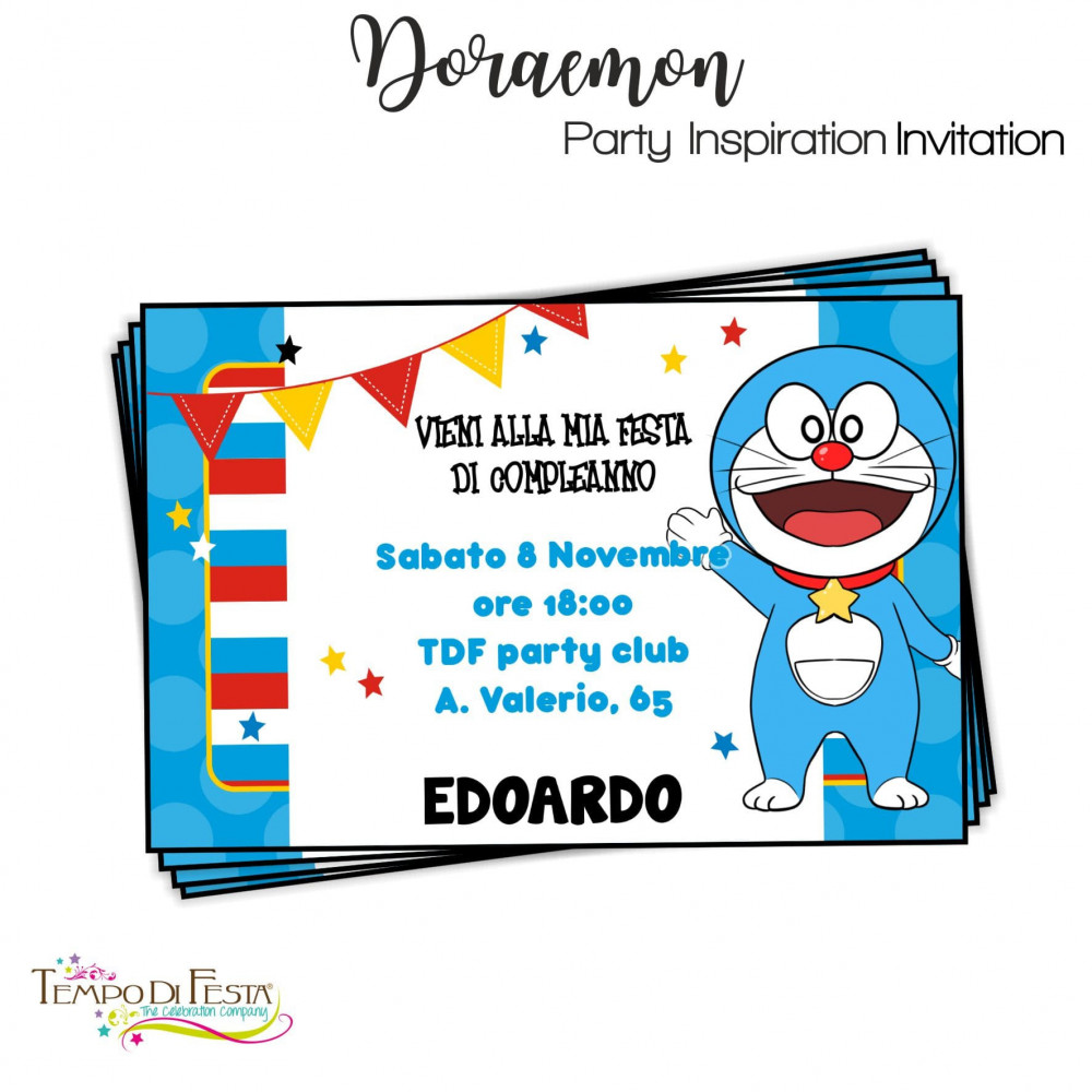 DORAEMON printable invitations
