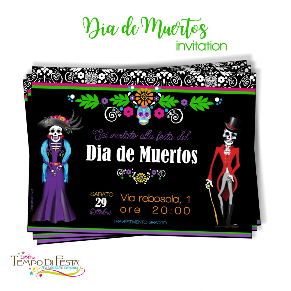 Dia De Muertos invitaciones...